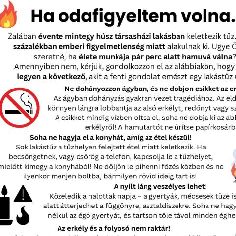 A BM Országos Katasztrófavédelmi Főigazgatóság felhívásai A BM Országos Katasztrófavédelmi Főigazgatóság felhívásai