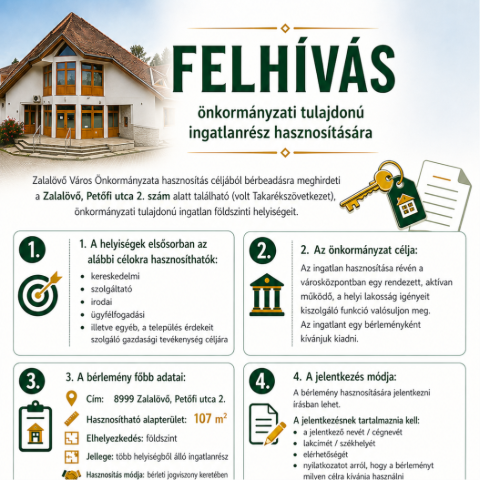 FELH�V�S - �nkorm�nyzati tulajdon� ingatlanr�sz hasznos�t�s�ra
