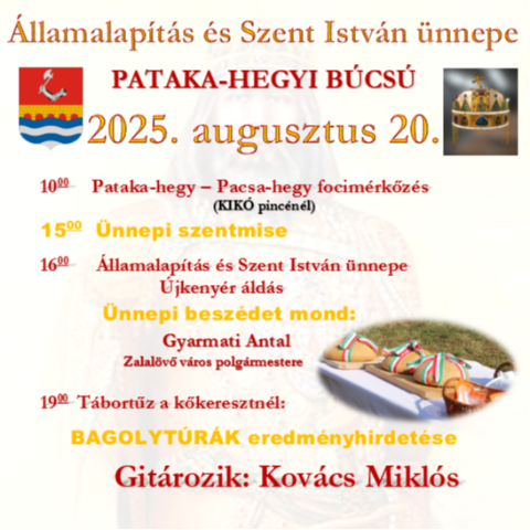 llamalapts s Szent Istvn nnepe - PATAKA-HEGYI BCS