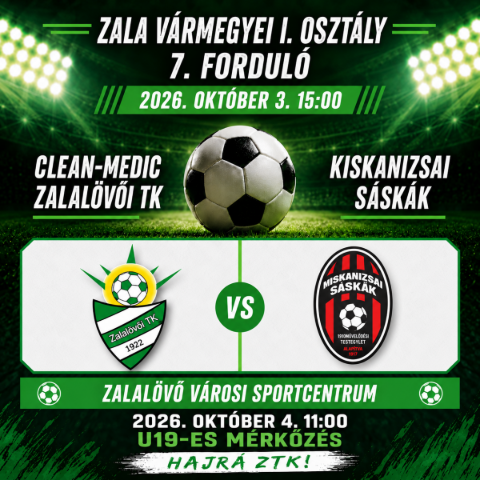 Clean-Medic Zalal�v�i Tk - Kiskanizsai S�sk�k 2026.09.19.