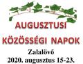 Augusztusi kzssgi napok Zalalvn - augusztus 15-23.