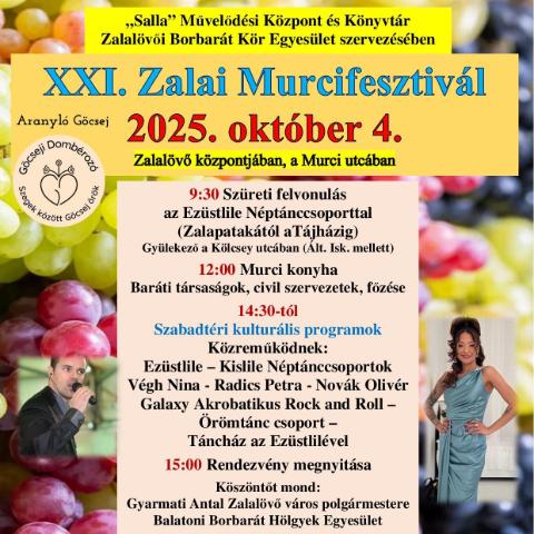 XXI. Zalai Murcifesztivl - 2025. oktber. 4.