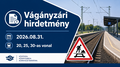 V�g�nyz�ri hirdetm�ny 2026.08.31. 20, 25,30-as vonal