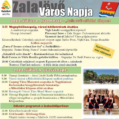 Zalalv Vros Napja - 2022. 07. 02-03.