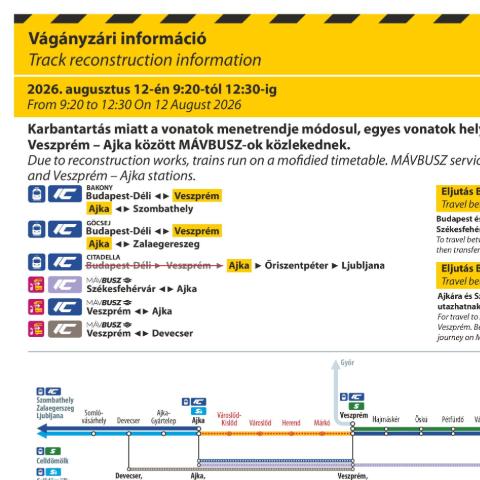 V�g�nyz�ri inform�ci� - 2026. augusztus 12-�n 9:20-t�l 12:30-ig