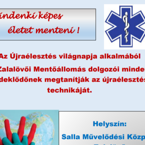 Mindenki kpes letet menteni! Az jraleszts vilgnapja