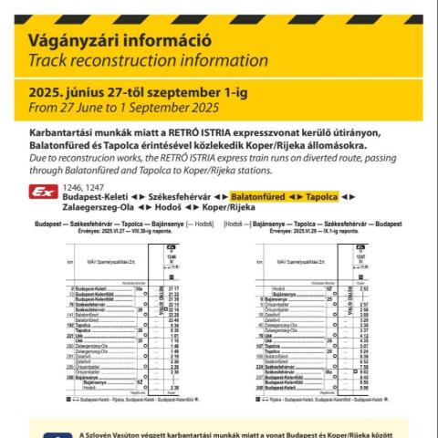 Vgnyzri hirdetmny 2025. jnius 27.- szeptember 01. ISTRIA