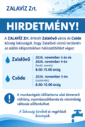 A ZALAV�Z Zrt. a Zalal�v� v�zm� ter�let�n�h�l�zat�bl�t�st v�gez