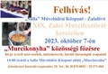 XIX. Zalai Murcifesztivl - Fzverseny felhvs